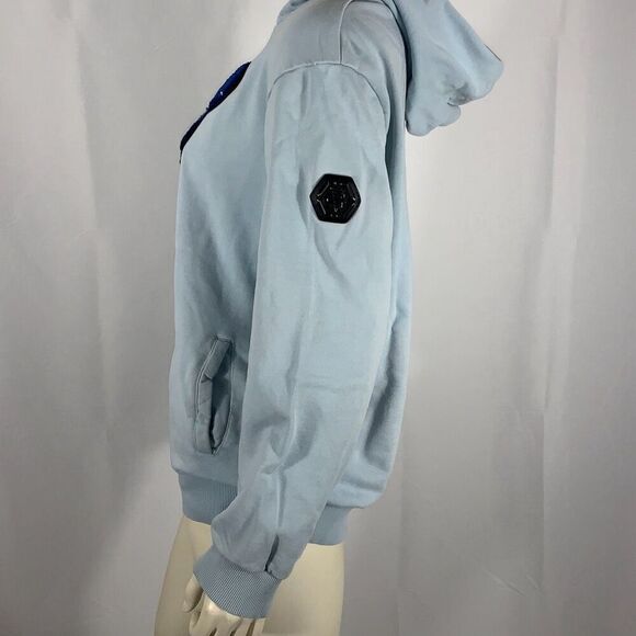 Avenue George V Paris Pullover Hoodie Size XXL Blue Embroidered Bear SEE DESC - Picture 8 of 16